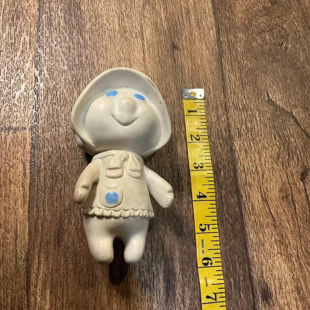 Vintage 1972 Poppin Fresh Pillsbury Dough Girl Rubber Doll Poppy‎ Collector Toy